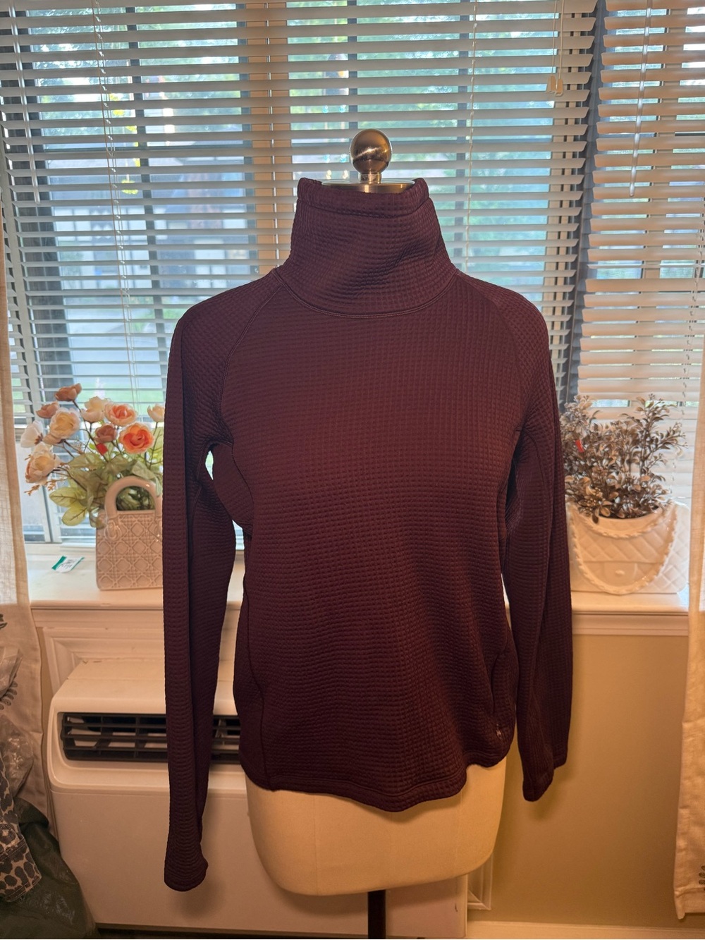 Lululemon Waffle Knit Funnel Neck Long Sleeve Sweatshirt-3 colors available sz 8